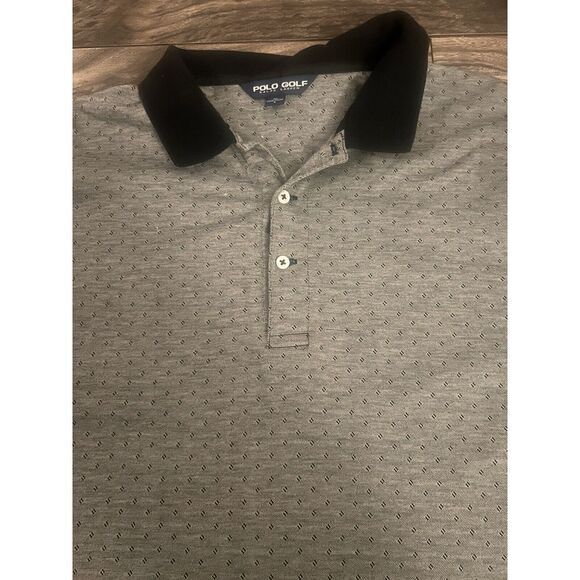 Polo Golf Ralph Lauren Shirt Mens Large Gray Golfer Casual Short Sleeve Polo 188 - Picture 2 of 3